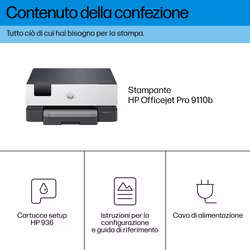 HP OfficeJet Pro Stampante 9110b - Vista aggiuntiva 4