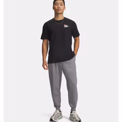Under Armour UA Rival Fleece Maschio Grigio Cotone, Poliestere - Vista aggiuntiva 5