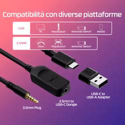 HyperX Cloud III – Cuffie da gaming (nero) - Vista aggiuntiva 5