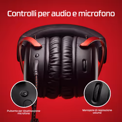 HyperX Cloud III – Cuffie da gaming (nero-rosso) - Vista aggiuntiva 7