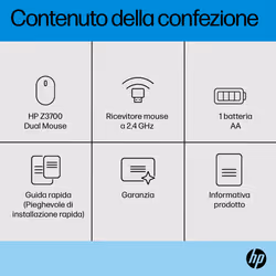 HP Mouse Z3700 Dual Black - Vista aggiuntiva 7