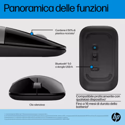 HP Mouse Z3700 Dual Silver - Vista aggiuntiva 7