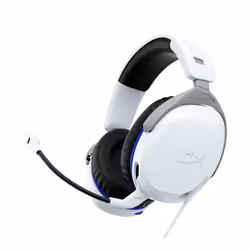 HyperX Cloud Stinger II – Cuffie cablate – PlayStation, Cablato, Gaming, 10 - 28000 Hz, 275 g, Auricolare, Bianco