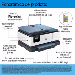 HP OfficeJet Pro Stampante multifunzione 8125e - Vista aggiuntiva 4