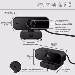 HP Webcam FHD 430 - Vista aggiuntiva 7