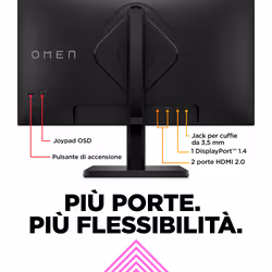 OMEN by HP Monitor da gaming 23,8" FHD 165 Hz – OMEN 24 - Vista aggiuntiva 4