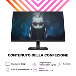 OMEN by HP Monitor da gaming 23,8" FHD 165 Hz – OMEN 24 - Vista aggiuntiva 5
