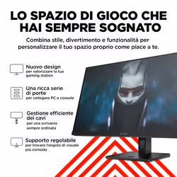 OMEN by HP Monitor da gaming 23,8" FHD 165 Hz – OMEN 24 - Vista aggiuntiva 8