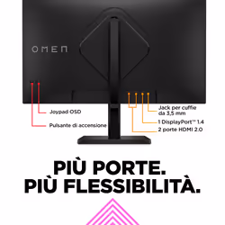 OMEN by HP Monitor da gaming 27" FHD 165 Hz – OMEN 27 - Vista aggiuntiva 8