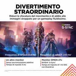 OMEN by HP Monitor da gaming 27" FHD 240 Hz – OMEN 27s - Vista aggiuntiva 8