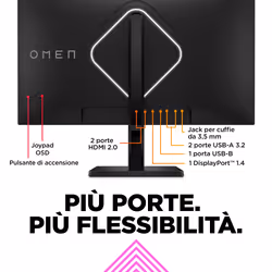 OMEN by HP Monitor da gaming 27" FHD 240 Hz – OMEN 27s - Vista aggiuntiva 8