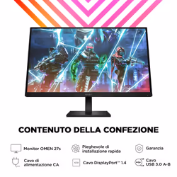 OMEN by HP Monitor da gaming 27" FHD 240 Hz – OMEN 27s - Vista aggiuntiva 4