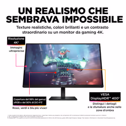 OMEN by HP Monitor da gaming 27" UHD 144 Hz – OMEN 27k - Vista aggiuntiva 7