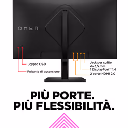 OMEN by HP Monitor da gaming 27" QHD 165 Hz – OMEN 27q - Vista aggiuntiva 8