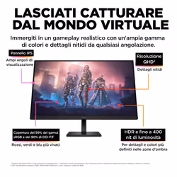 OMEN by HP Monitor da gaming 31,5" QHD 165 Hz – OMEN 32q - Vista aggiuntiva 8