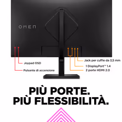 OMEN by HP Monitor da gaming 31,5" QHD 165 Hz – OMEN 32q - Vista aggiuntiva 8
