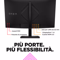 OMEN by HP Monitor da gaming curvo 31,5" QHD 165 Hz – OMEN 32c - Vista aggiuntiva 8