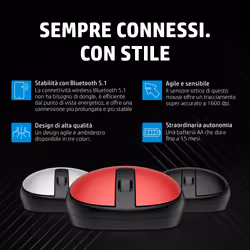 HP Mouse Bluetooth 240 Lunar White - Vista aggiuntiva 8