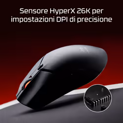 HP HyperX Pulsefire Haste 2 Mini – Mouse wireless da gaming (nero) - Vista aggiuntiva 5