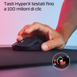 HP HyperX Pulsefire Haste 2 Mini – Mouse wireless da gaming (nero) - Vista aggiuntiva 6