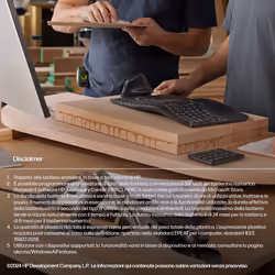 HP 965 Ergonomic Wireless Keyboard - Vista aggiuntiva 4