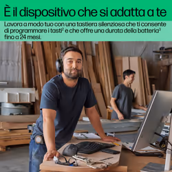 HP Tastiera senza fili ergonomica 960 - Vista aggiuntiva 6