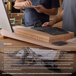 HP Tastiera senza fili ergonomica 960 - Vista aggiuntiva 7