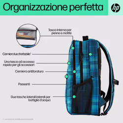 HP Zaino Campus XL Tartan Plaid - Vista aggiuntiva 4