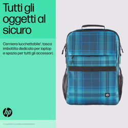 HP Zaino Campus XL Tartan Plaid - Vista aggiuntiva 7