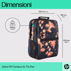 HP Zaino Campus XL Tie Dye - Vista aggiuntiva 5