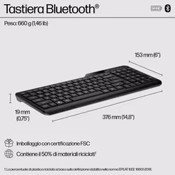 HP Tastiera Bluetooth multi-dispositivo 460 - Vista aggiuntiva 7