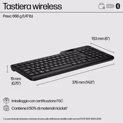 HP Tastiera wireless dual-mode 475 - Vista aggiuntiva 8