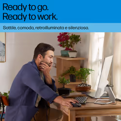 HP Tastiera cablata retroilluminata multidispositivo 405 - Vista aggiuntiva 5