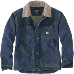 Carhartt Relaxed Fit Denim Sherpa Lined Giacca in tessuto, dimensione L per uomo