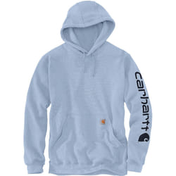 Carhartt Midweight Sleeve Logo Felpa, bianco-blu, dimensione 2XL per uomo