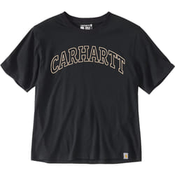 Carhartt Loose Fit Lightweight Short Sleeve Graphic Maglietta da donna, nero, dimensione XS per donne