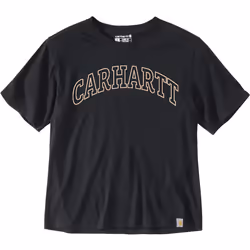 Carhartt Loose Fit Lightweight Short Sleeve Graphic Maglietta da donna, nero, dimensione XS per donne