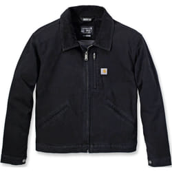 Carhartt Rugged Flex Relaxed Fit Canvas Detroit Giacca da donna, nero, dimensione L per donne