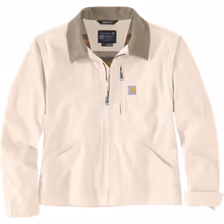 Carhartt Rugged Flex Relaxed Fit Canvas Detroit Giacca da donna, beige, dimensione S per donne