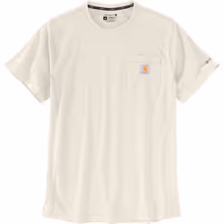 Carhartt Force Relaxed Fit Midweight Short Sleeve Pocket Maglietta, beige, dimensione 2XL per uomo