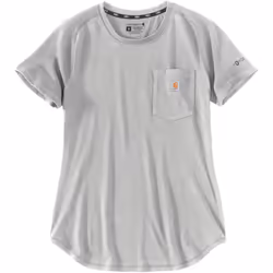 Carhartt Force Relaxed Fit Midweight Pocket Maglietta da donna, grigio, dimensione XL per donne