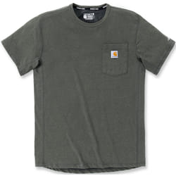 Carhartt Force Relaxed Fit Midweight Short Sleeve Pocket Maglietta, verde, dimensione L per uomo
