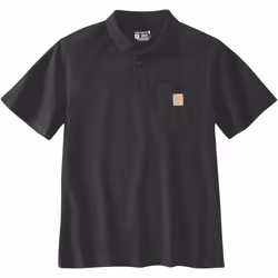 Carhartt Loose Fit Short-Sleeve Pocket Polo, nero, dimensione L per uomo