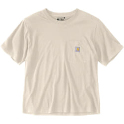 Carhartt Loose Fit Lightweight Short Sleeve Crewneck Ladies Maglietta, beige, dimensione M per donne