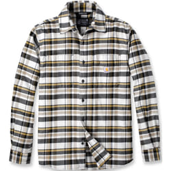 Carhartt Rugged Flex Relaxed Fit Midweight Flannel Long-Sleeve Plaid Camicia, beige, dimensione 2XL per uomo
