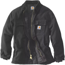 Carhartt Loose Fit Firm Duck Insulated Traditional 3 Warmest Cappotto, nero, dimensione S per uomo