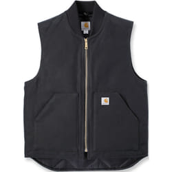 Carhartt Relaxed Fit Firm Duck Insulated Rib Collar Veste, nero, dimensione XL per uomo