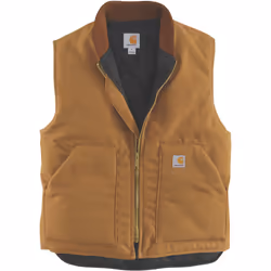 Carhartt Relaxed Fit Firm Duck Insulated Rib Collar Veste, marrone, dimensione M per uomo