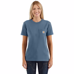 Carhartt Loose Fit Heavyweight Short-Sleeve Pocket 2024 Maglietta, grigio-blu, dimensione M per uomo