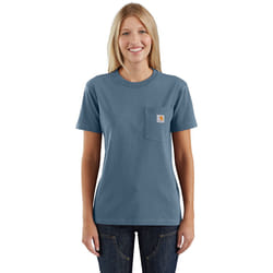 Carhartt Loose Fit Heavyweight Short-Sleeve Pocket 2024 Maglietta, grigio-blu, dimensione M per uomo